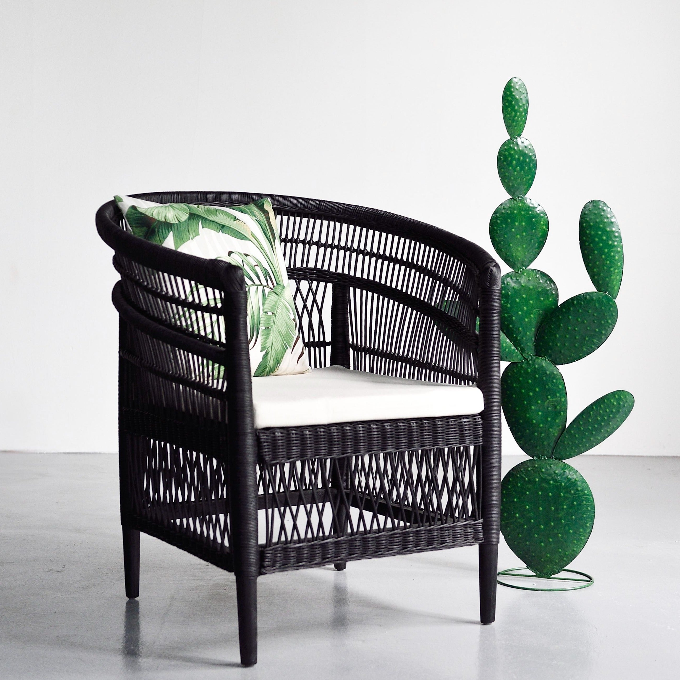 Malawi Arm Chair - Black - Furniture