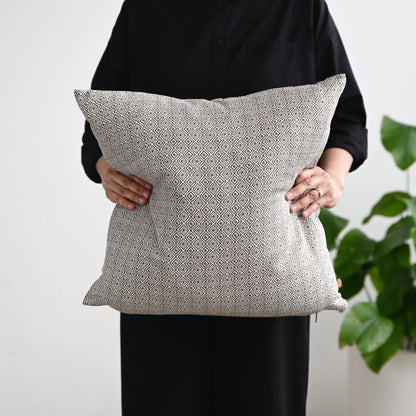Kora Diamond Linen Square Cushion