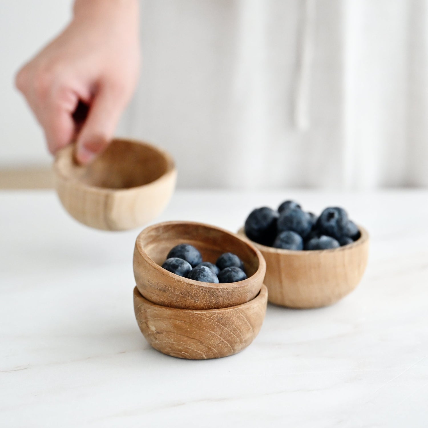 Teak Dip Bowl