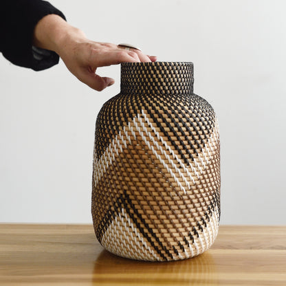 Aztec Rattan Vase