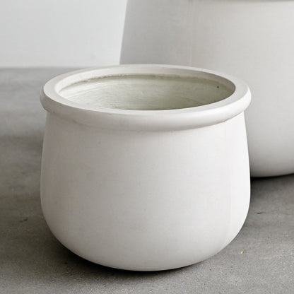 Bronte Concrete Pot - White