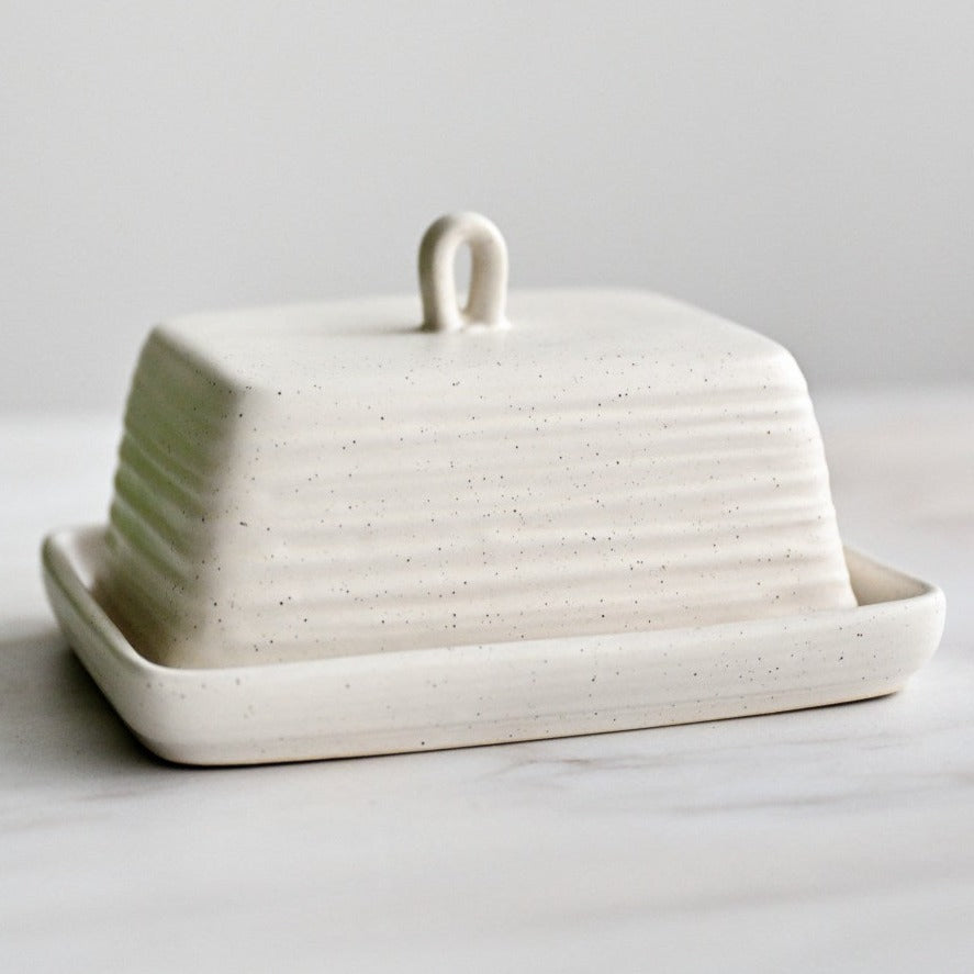 Ottawa Calico Butter Dish With Tray