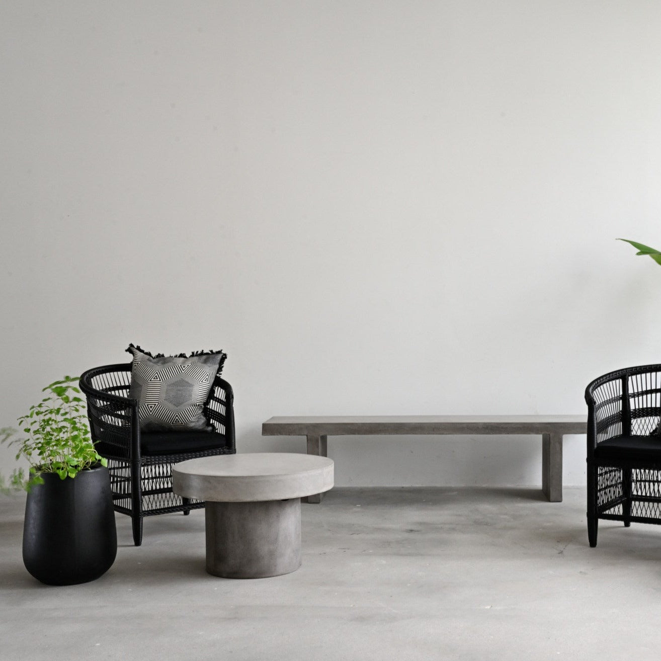 Concrete Long Bench - 190cm