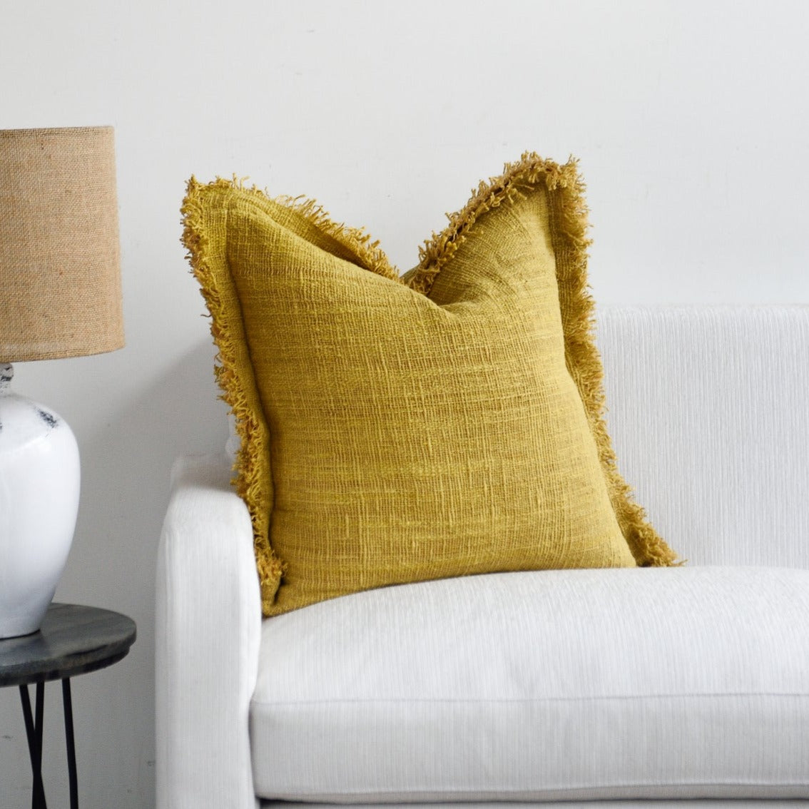 Mustard Amara Cushion - 55cm x 55cm