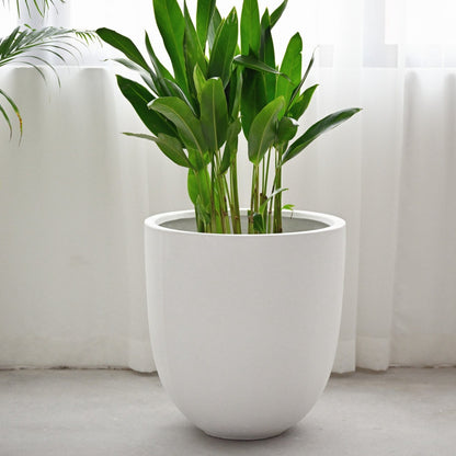 Bullet Concrete Pot - White