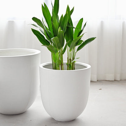 Bullet Concrete Pot - White
