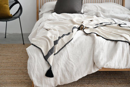 Pirene Throw with Handstitched Trim