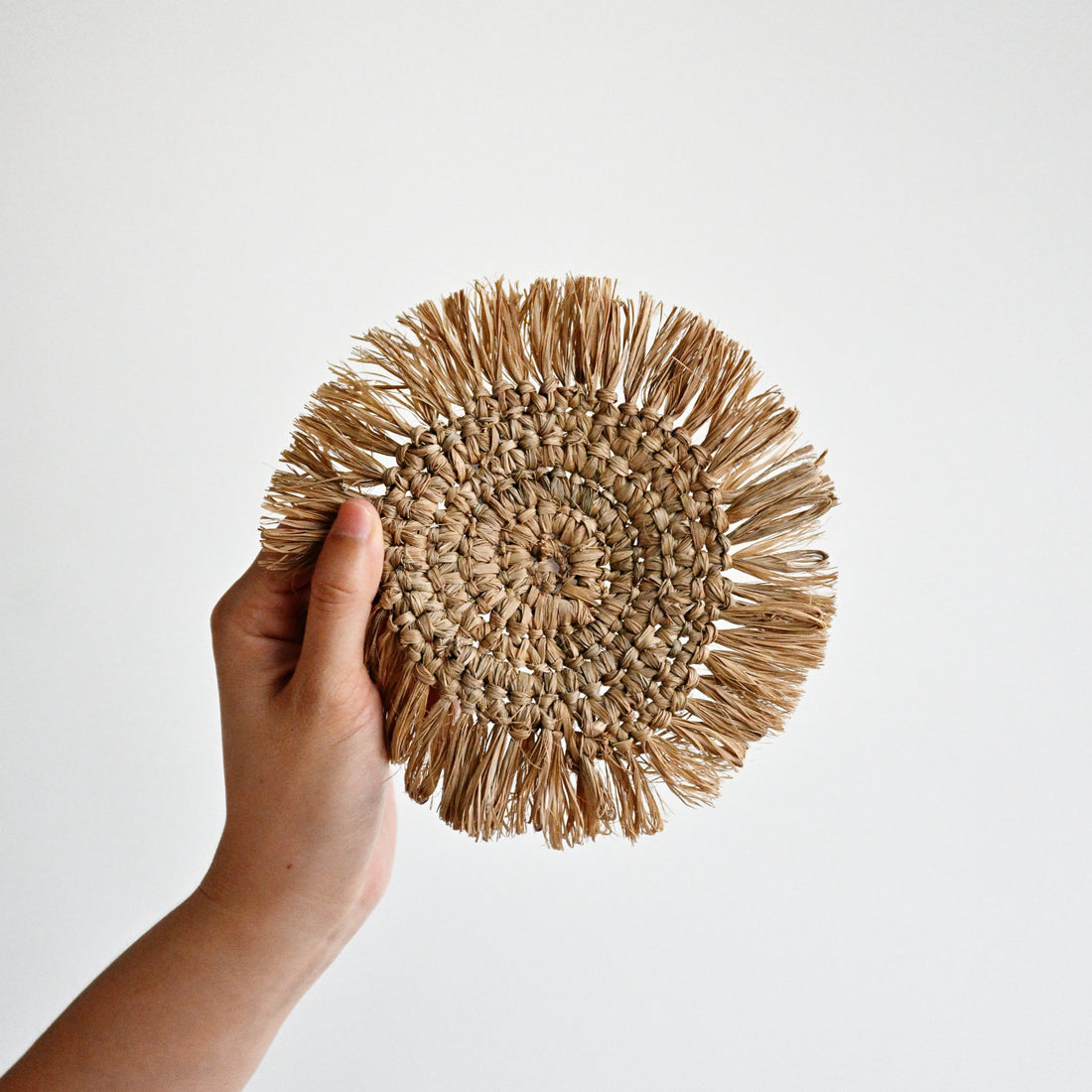 Raffia Coaster - Natural