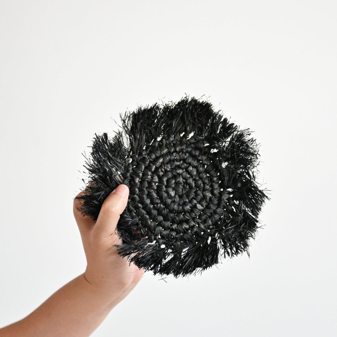 Raffia Coaster - Black