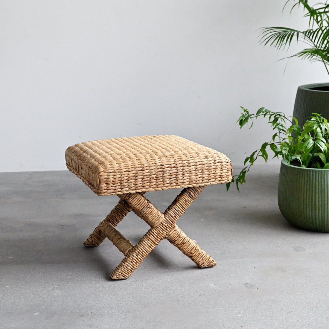 Krakow Water Hyacinth Stool 