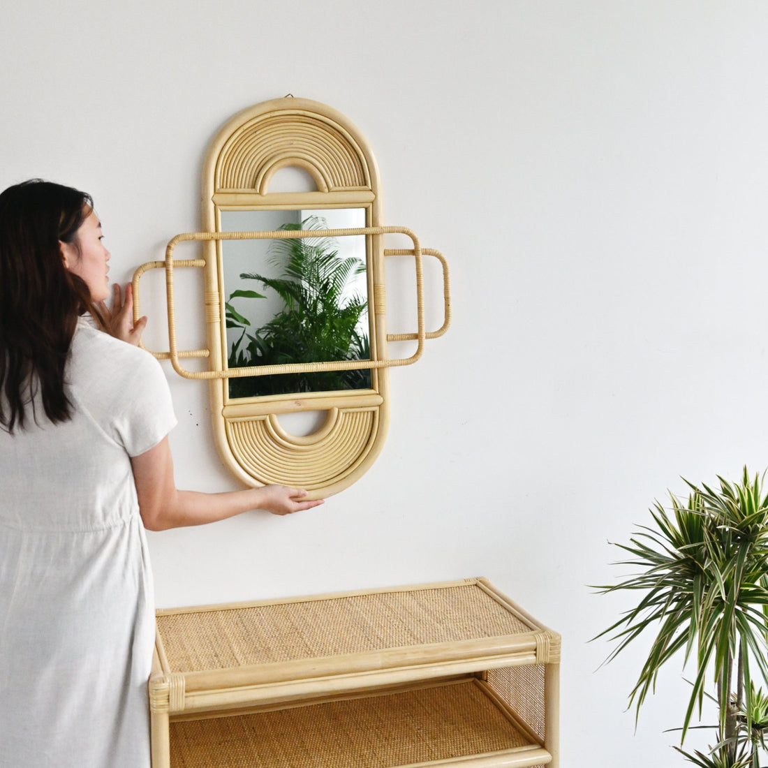 Insel Rattan Mirror - Natural