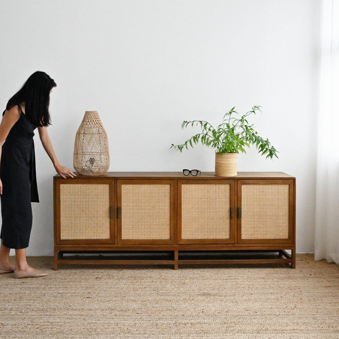 Molly 4 Door Sideboard - Natural