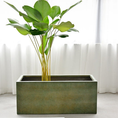 Rectangle Planter Box - Copper Green