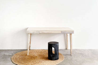 Lowanu Angled Leg Desk - White Wash