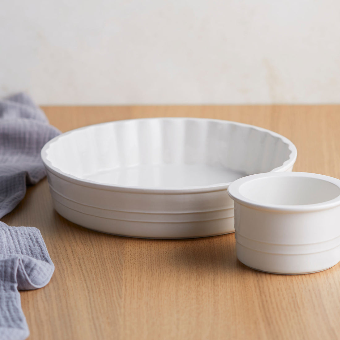 Porcelain Quiche Dish - D25cm