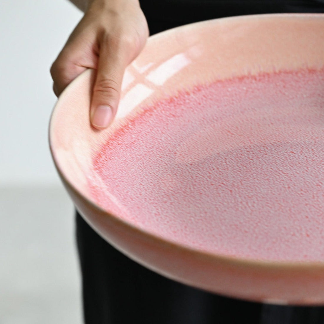Eden Coral Low Serve Bowl