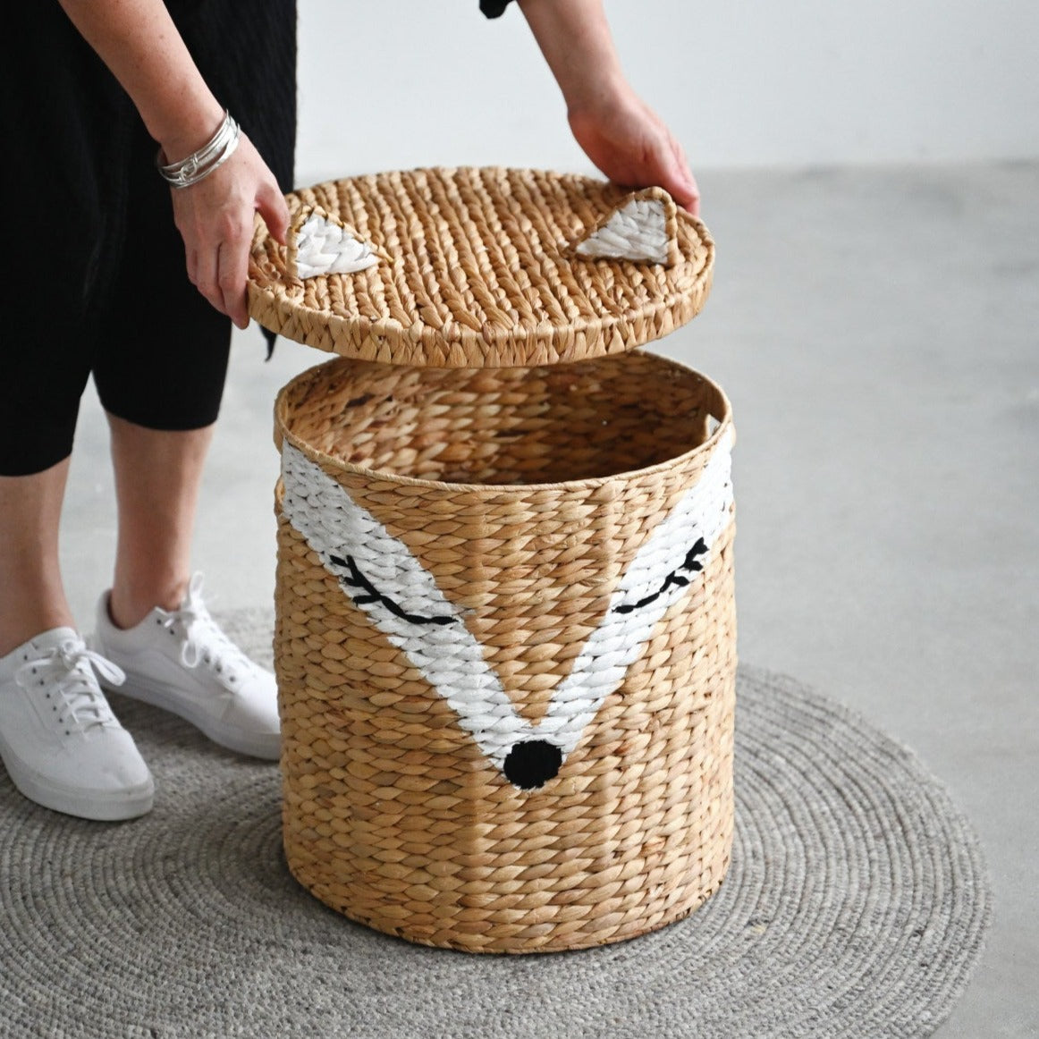 Fox Water Hyacinth Basket