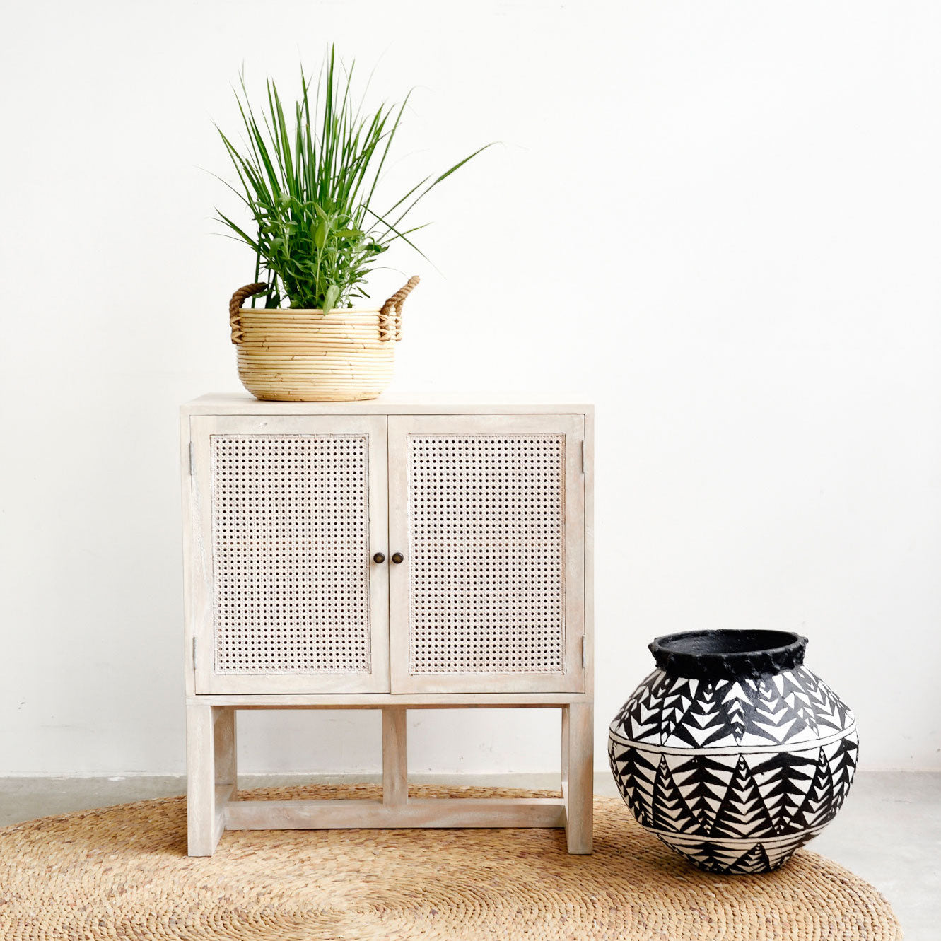 Gili 2 Door Sideboard in white wash - Furniture