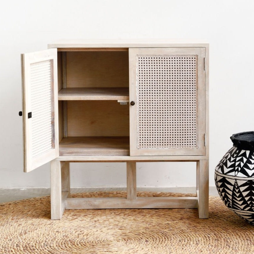 Gili 2 Door Sideboard in white wash - Furniture