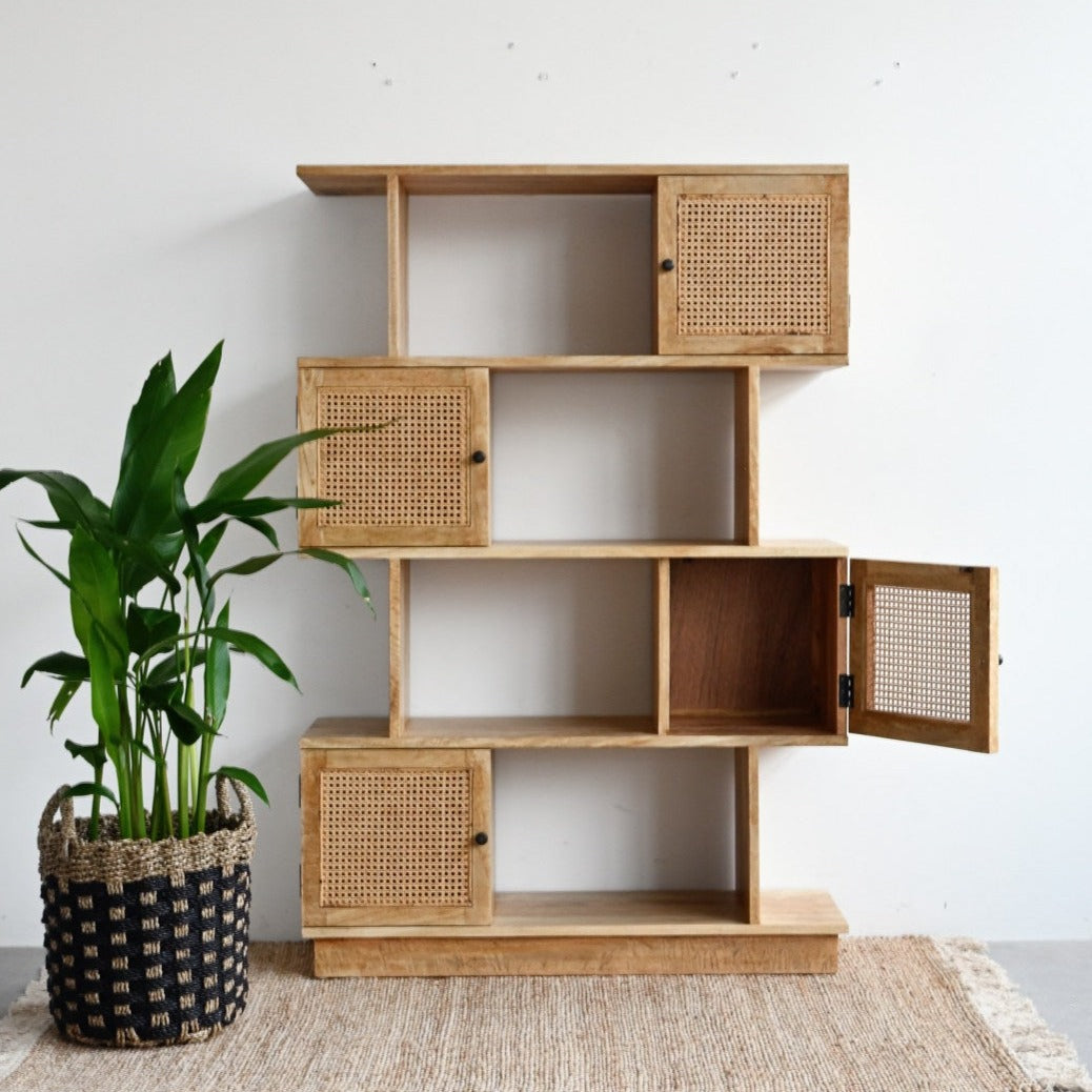 Gili Offset Bookshelf - Natural