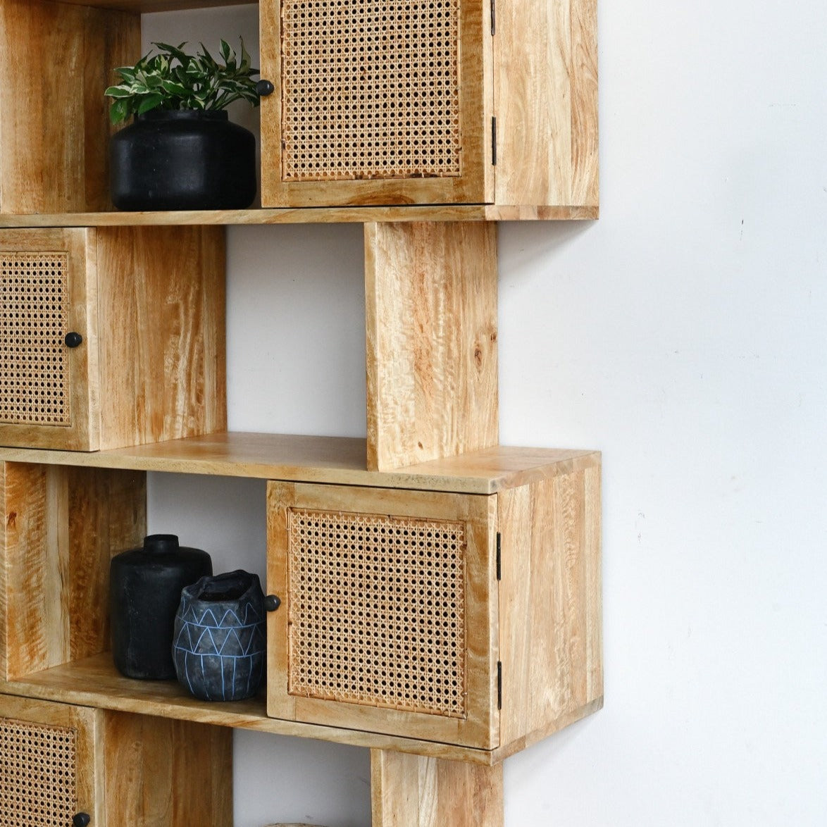 Gili Offset Bookshelf - Natural