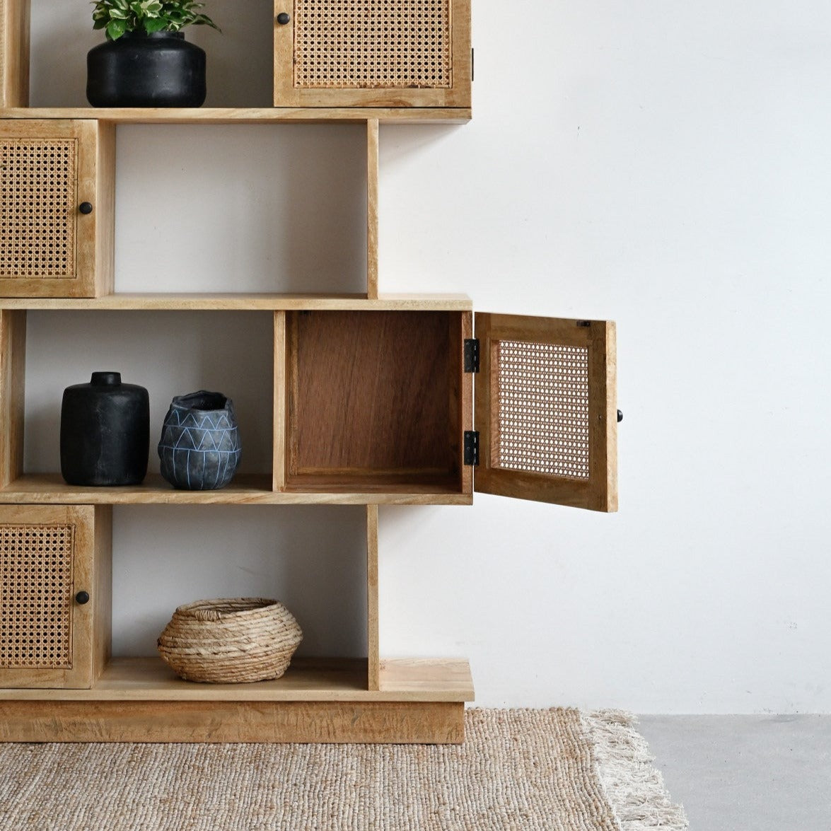 Gili Offset Bookshelf - Natural