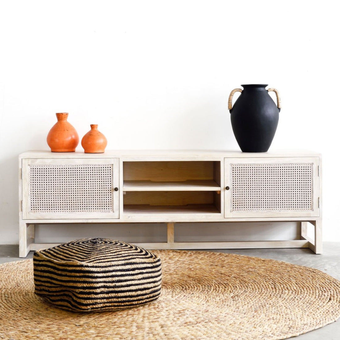 Gili TV Console - 180cm - White Wash