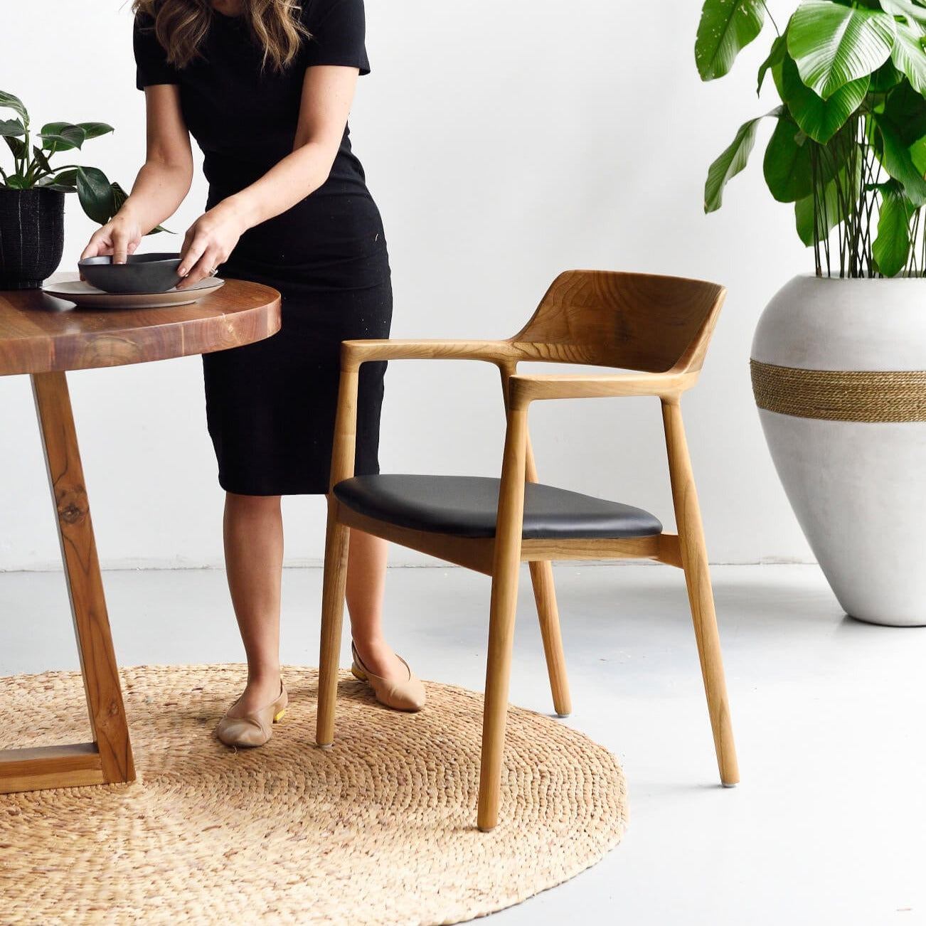 Kennedy Dining Chair With Black Seat Island Living
