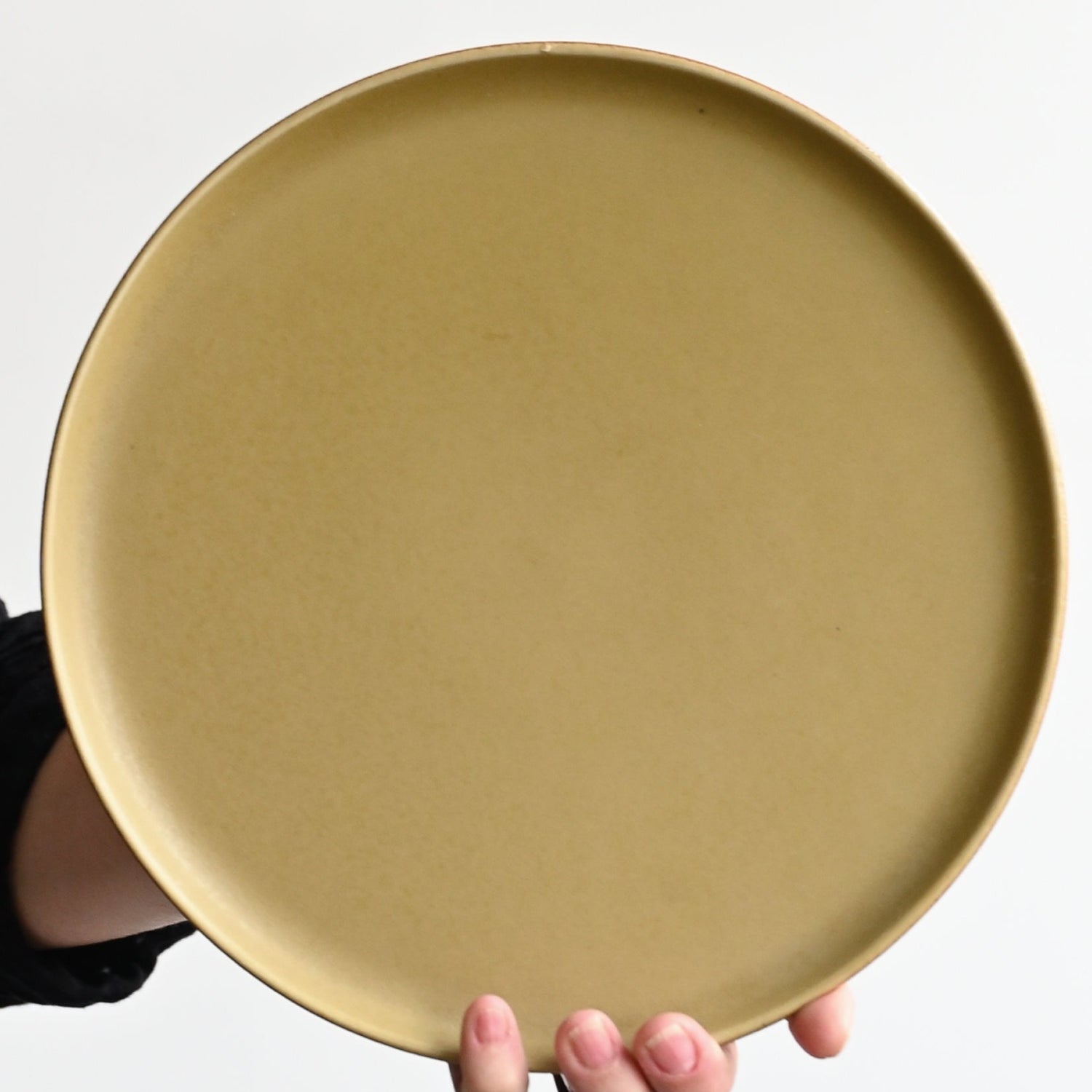 Flaxen Yellow Dinner Plate