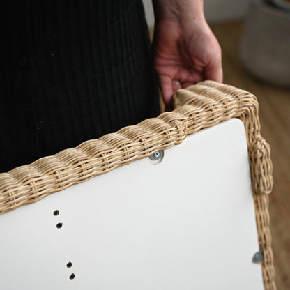 Rattan changing box