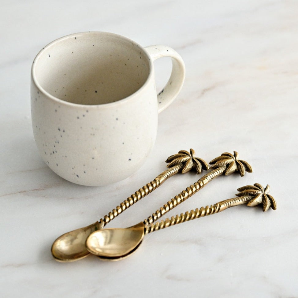 Brass Palm Tree Teaspoon