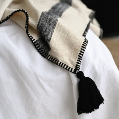 Pirene Throw with Handstitched Trim