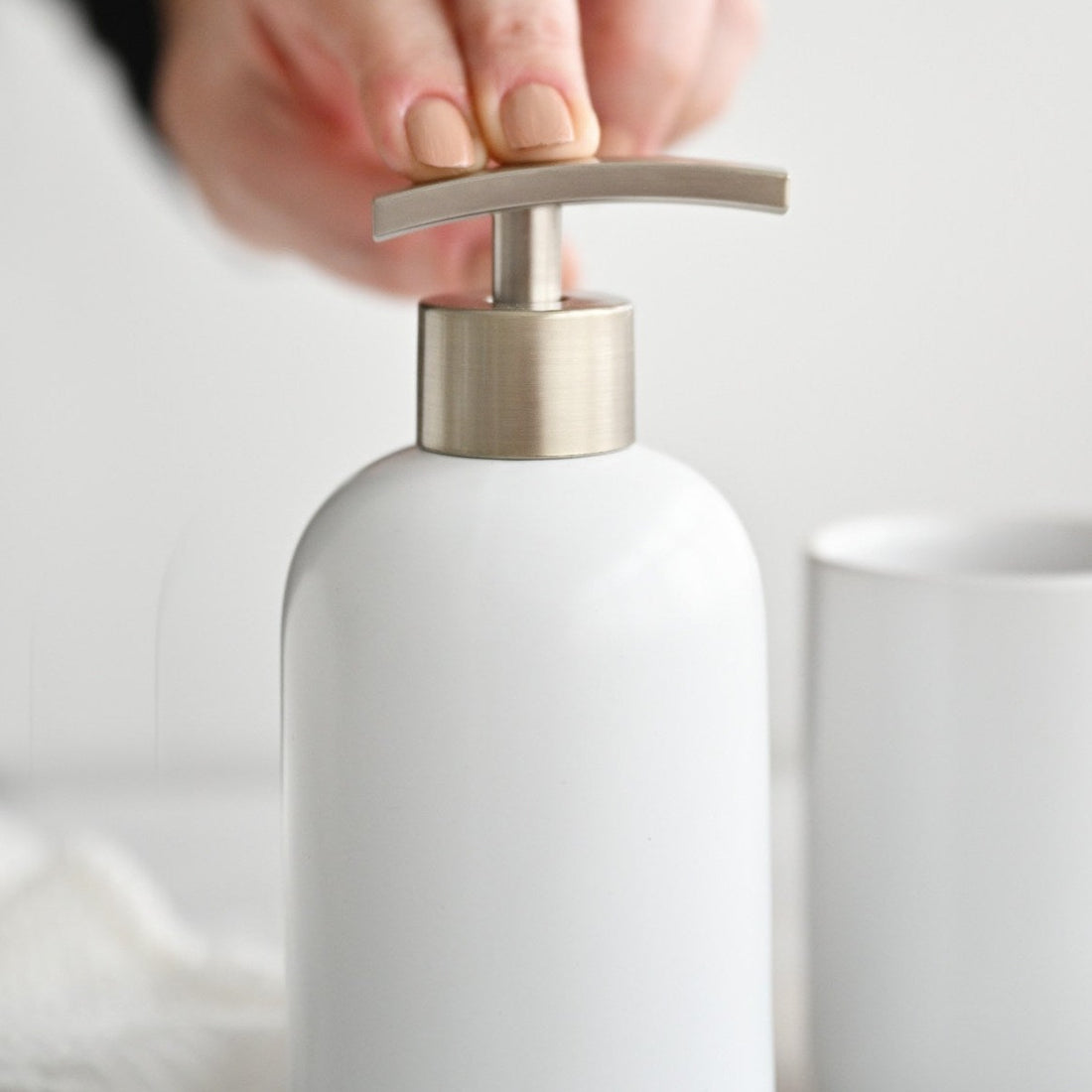 Suds White Ceramic Dispenser