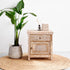 Tribal Bedside Table - White Wash