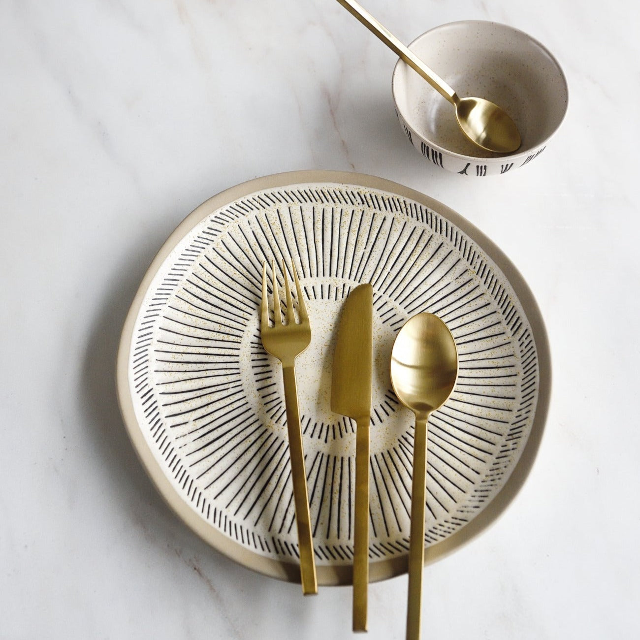 Bangkok Set of Cutlery - Gold