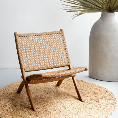 Venezuela Folding Chair - Mocha - Furniture