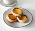 Egg tart on Andaman collection free form side plate