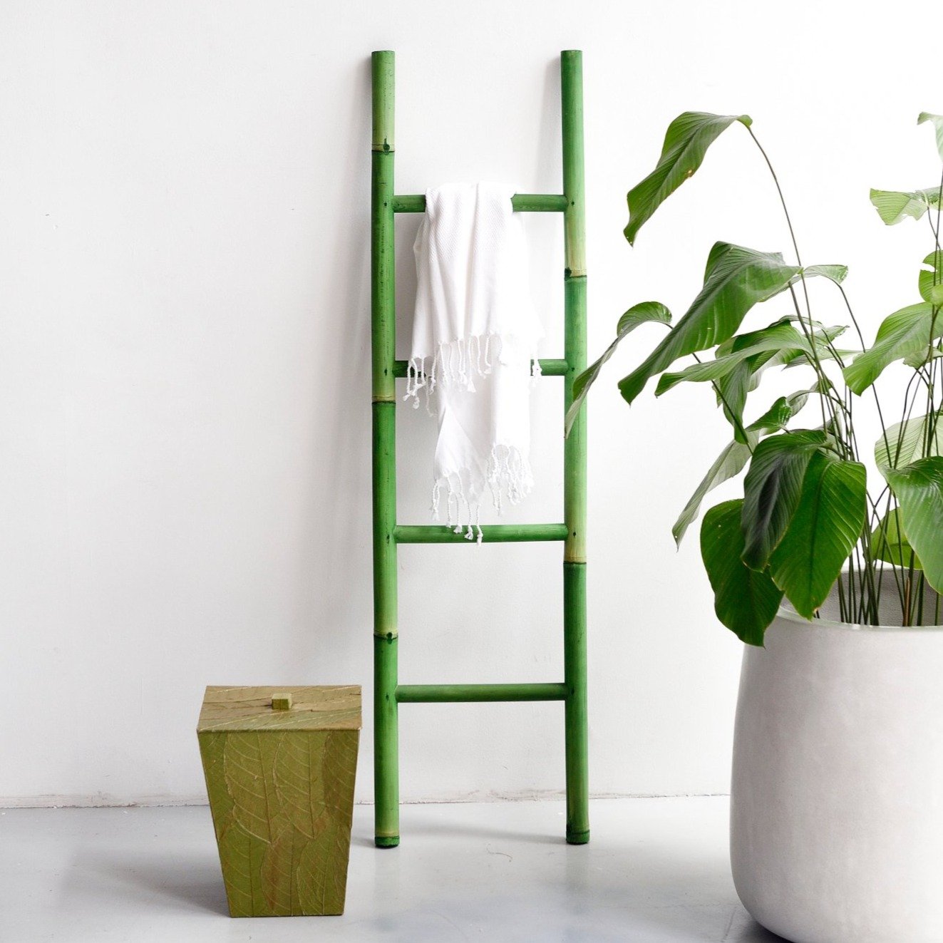 Green Bamboo Ladder
