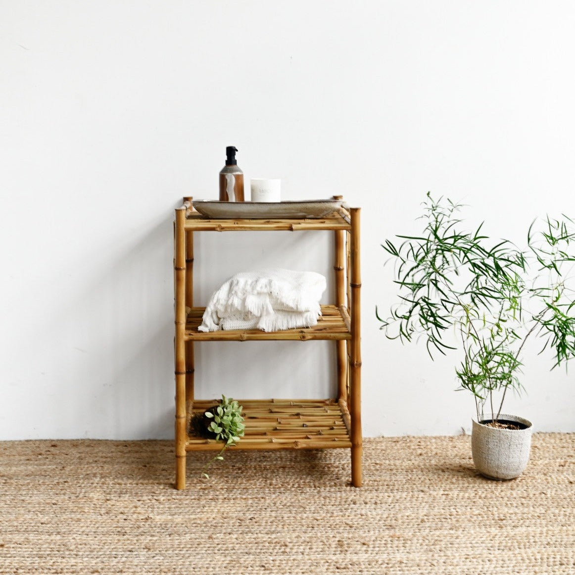 Small Bungalow Bamboo Shelf
