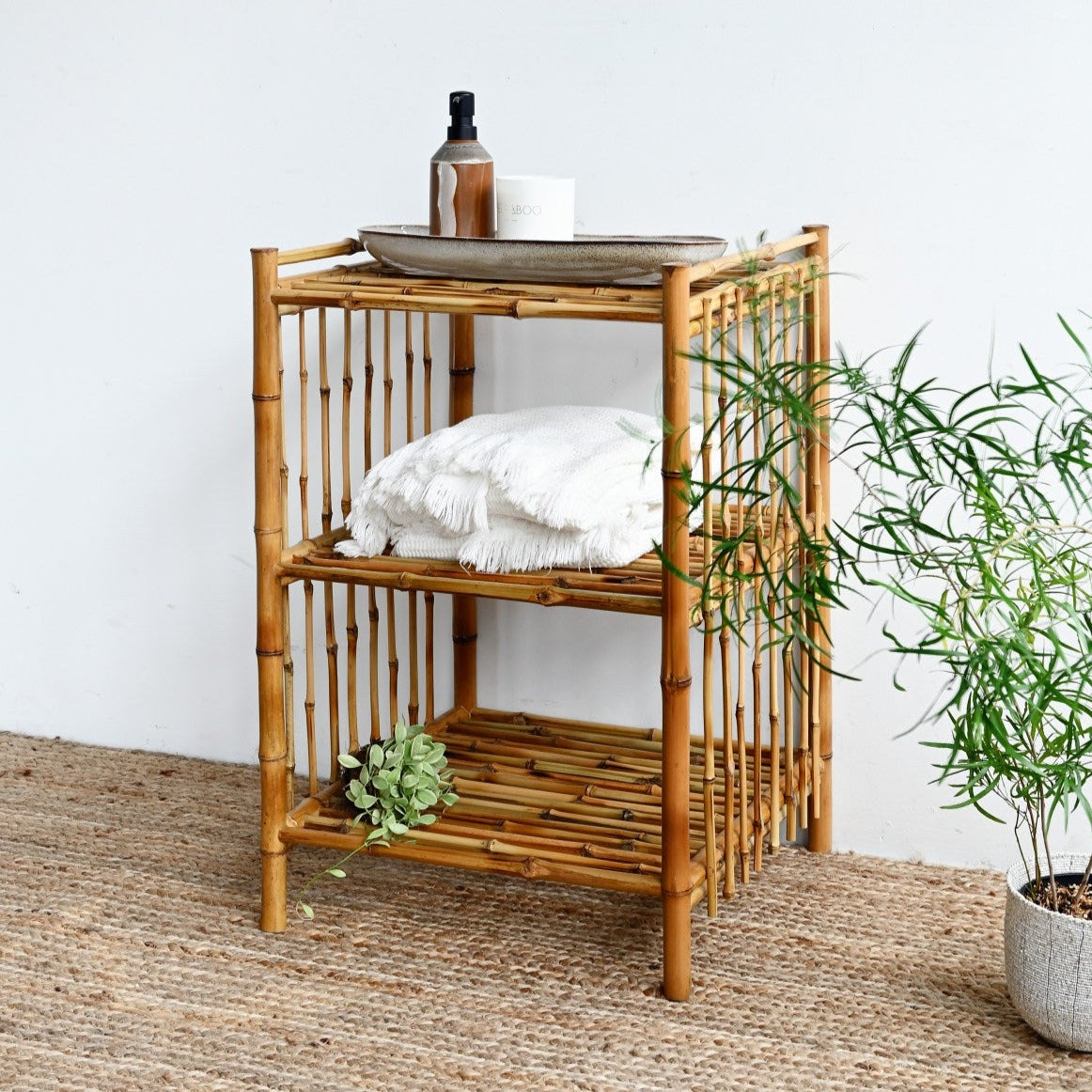 Small Bungalow Bamboo Shelf