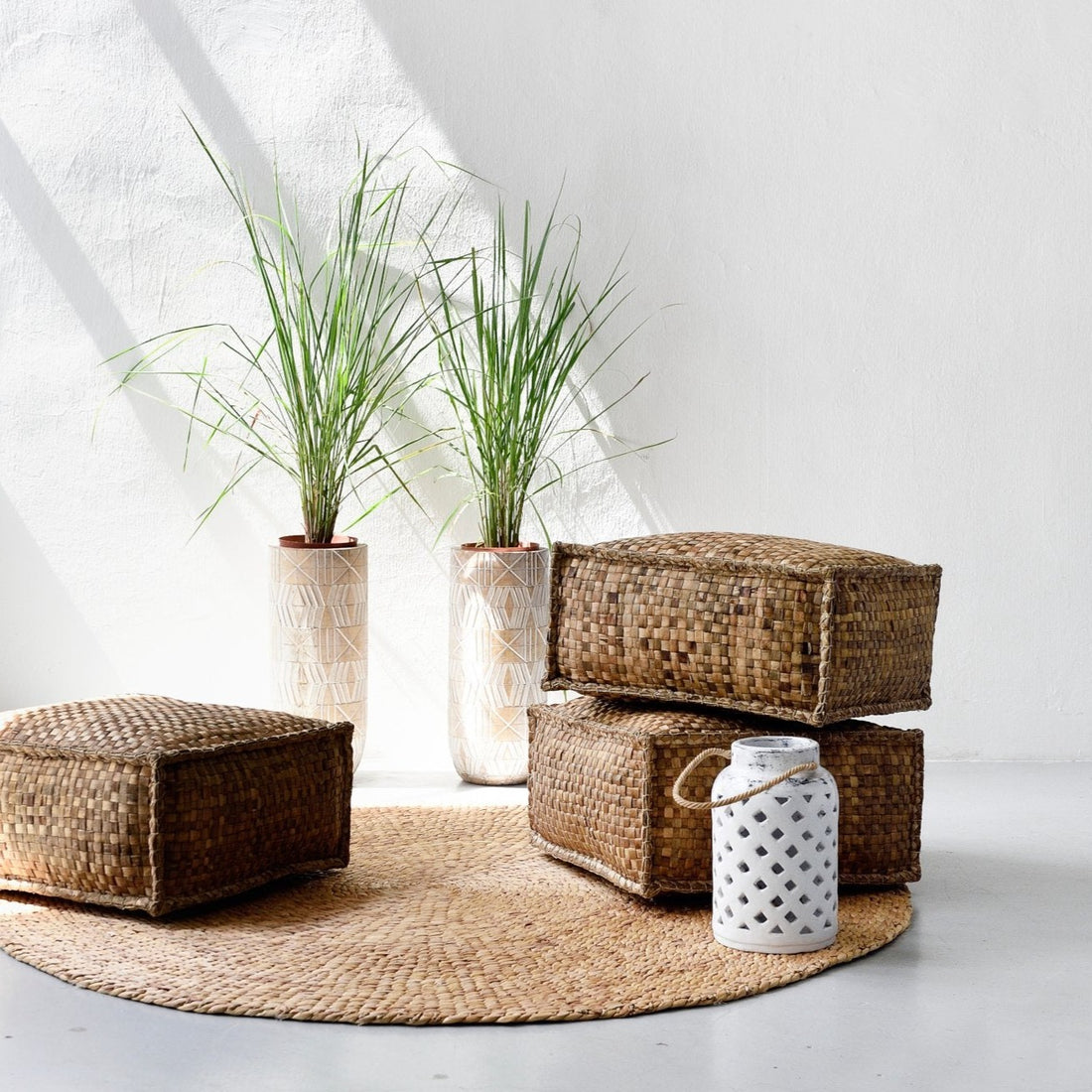 Banana Leaf Pouff living room set