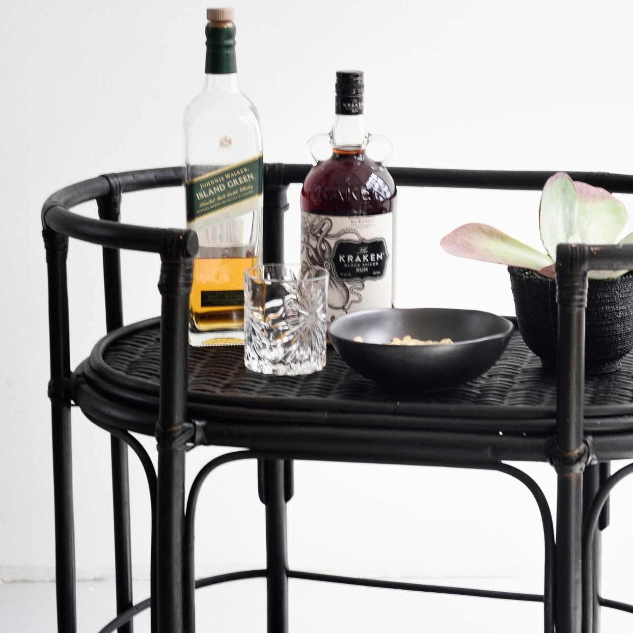 Black Bungalow Bar Cart