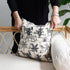 Black Charcoal Lamu Palm Cushion - 45 X 45cm