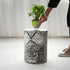 Black Hand Carved Wooden Stool