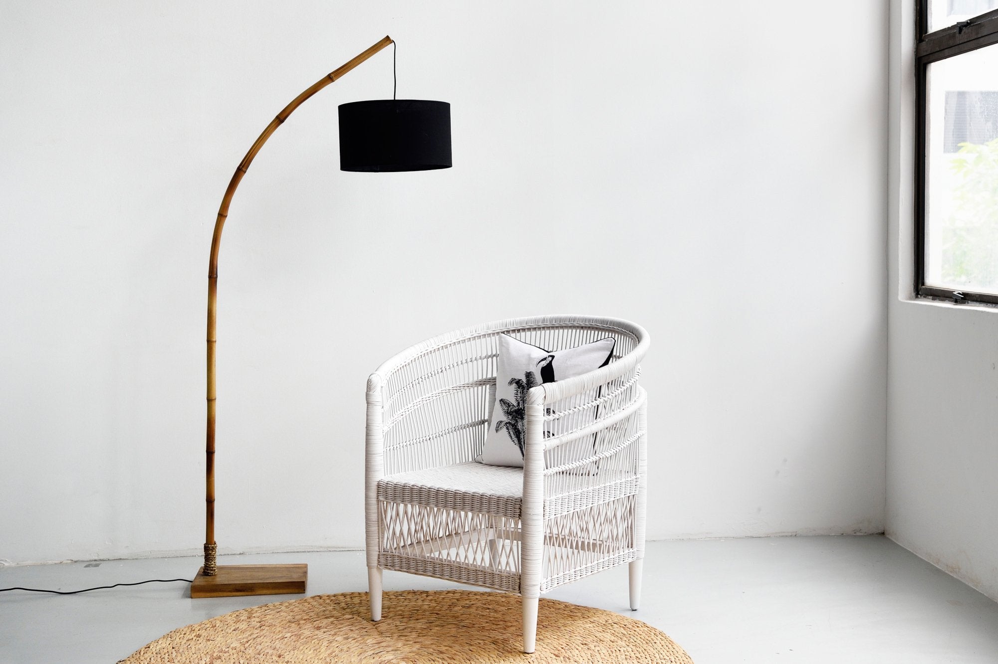 Bungalow standing lamp by Island Living