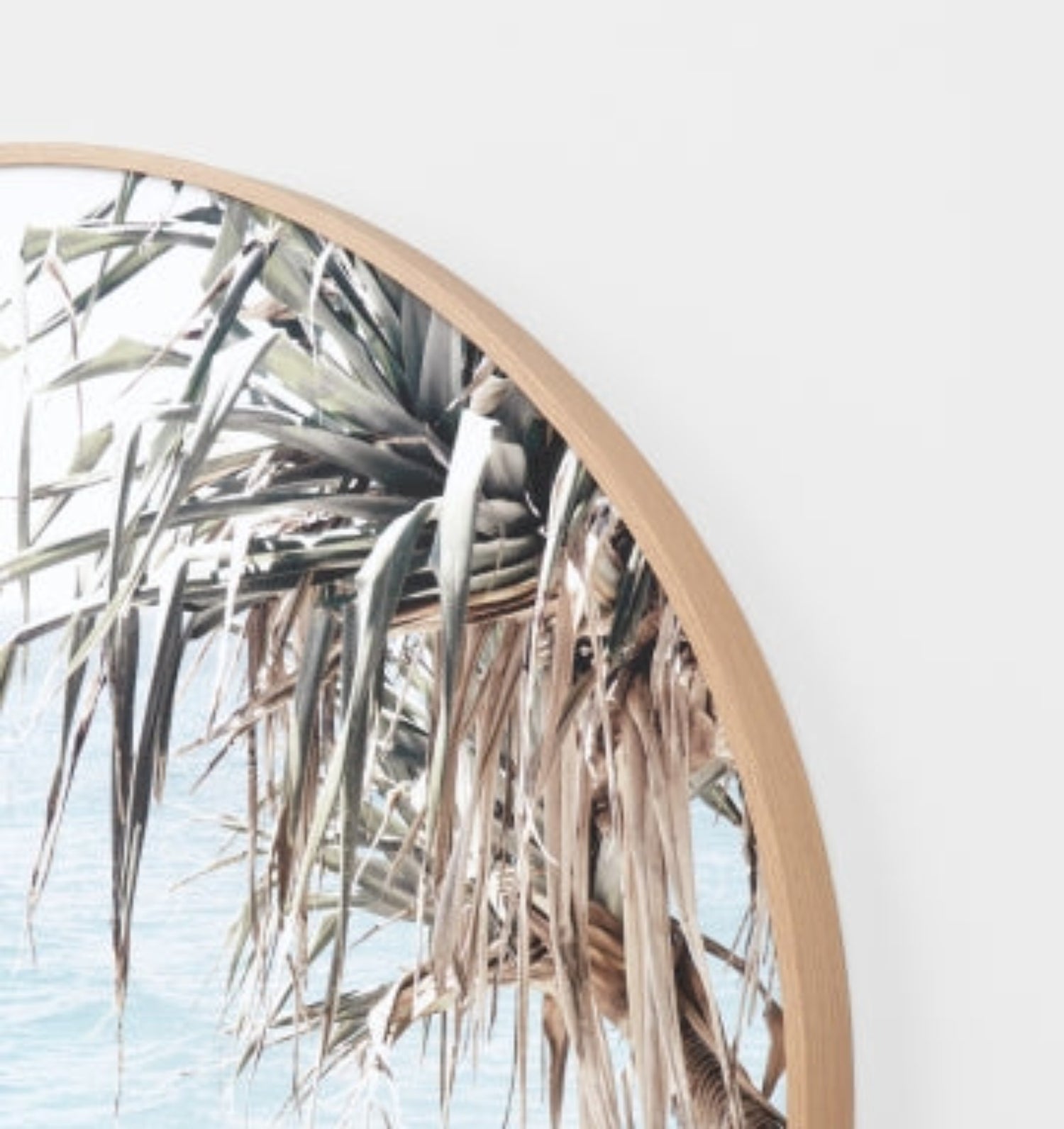 Coastal Palms Framed Canvas Arch