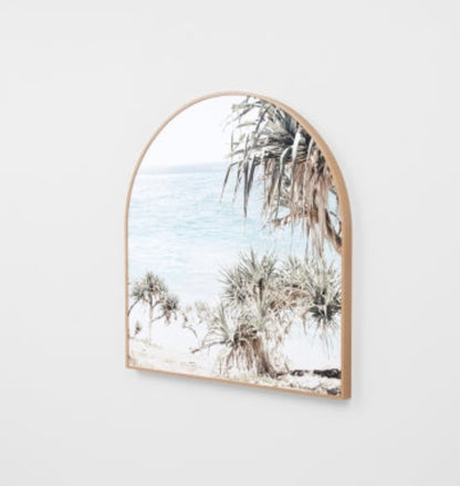 Coastal Palms Framed Arch Print