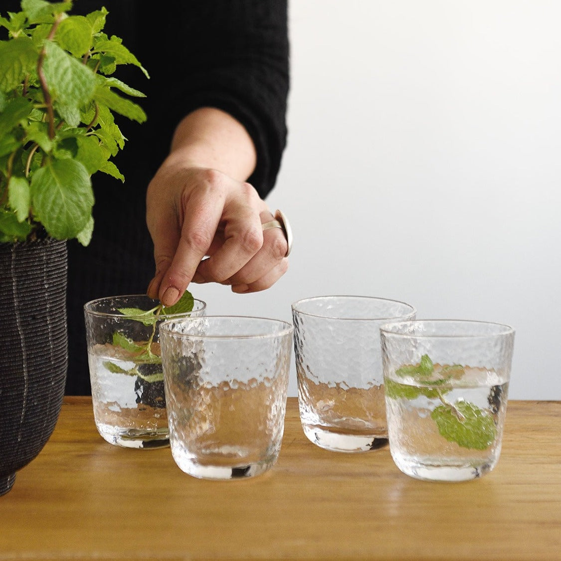 Asali Drinking Glass (Set of 4) by Bloomingville