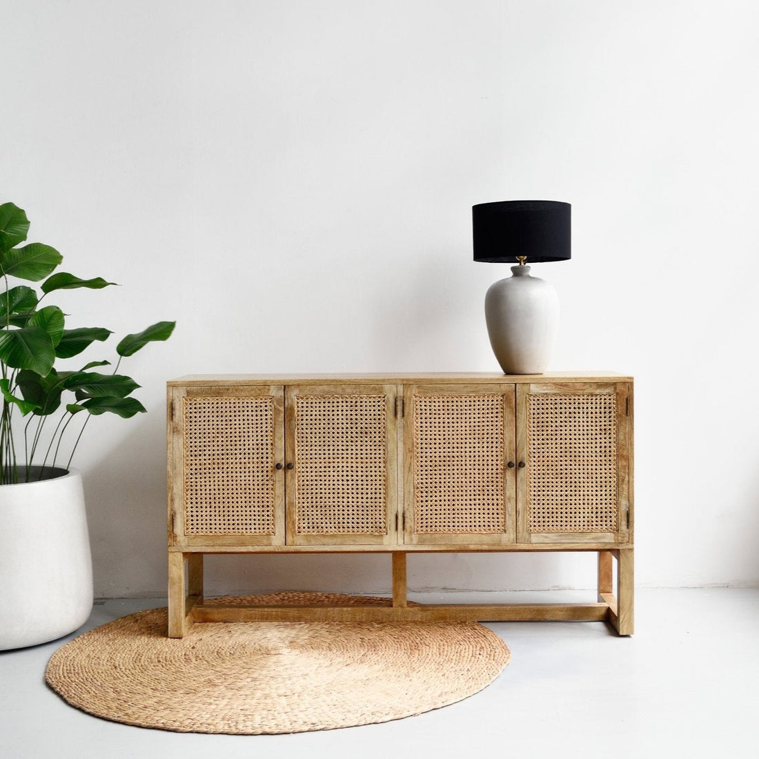 Gili 4 Door Sideboard in natural - Furniture