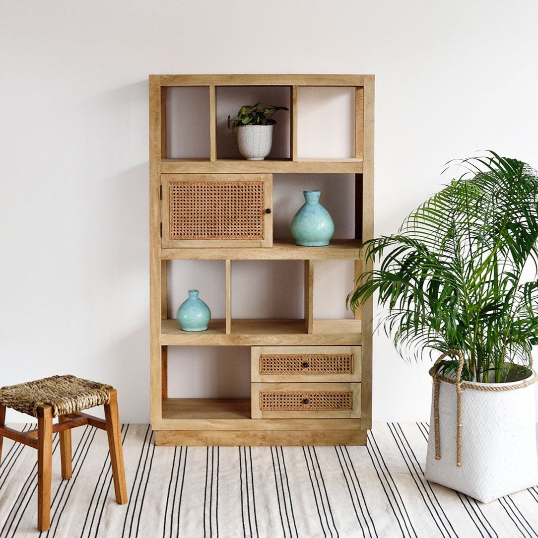 Gili Rectangular Bookshelf - Natural